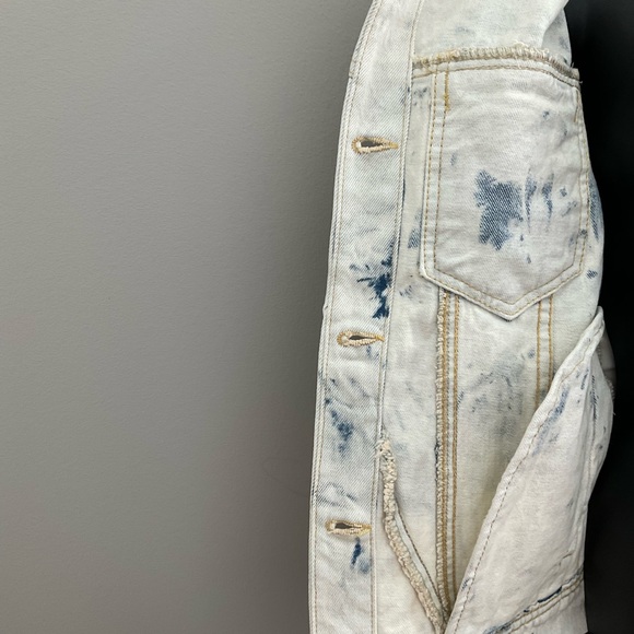 Free People, tie-dye jean jacket - Picture 7 of 14